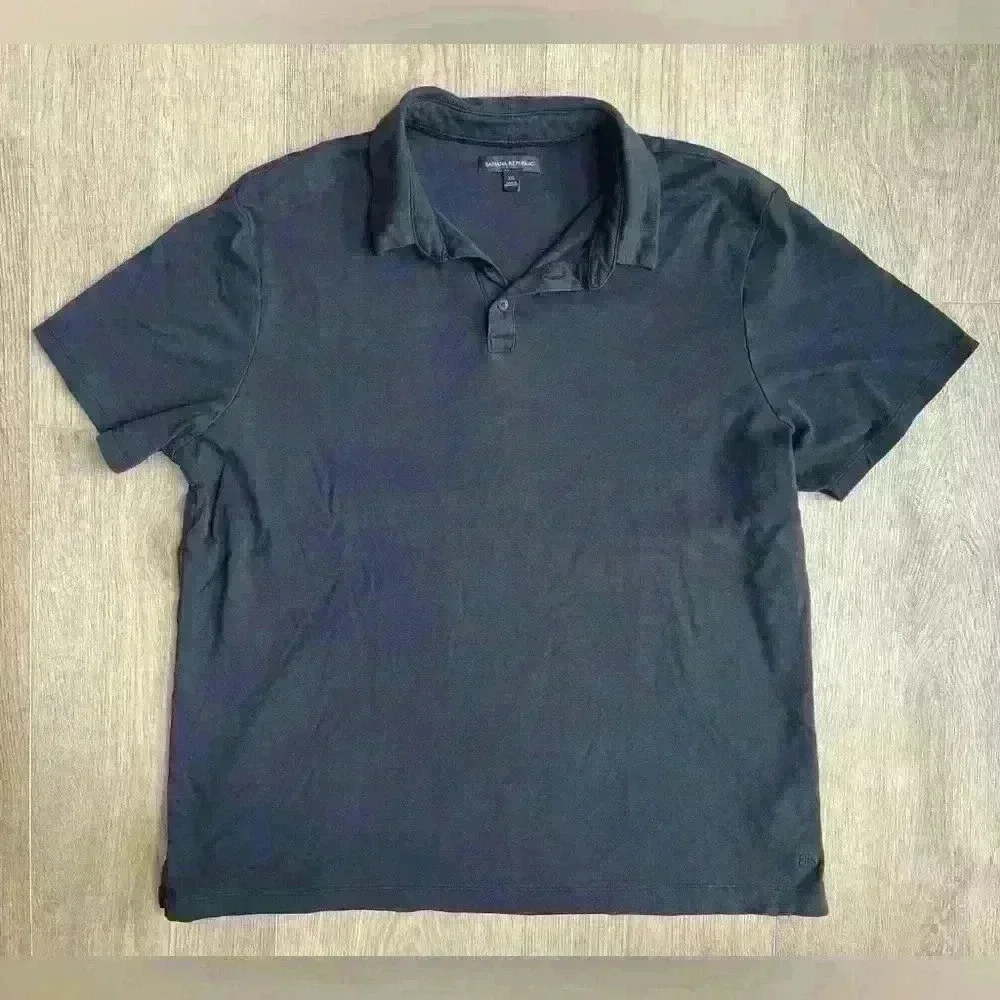 Banana Republic Polo Shirt Luxe Touch Mens Performance Short Sleeve Top XXL
